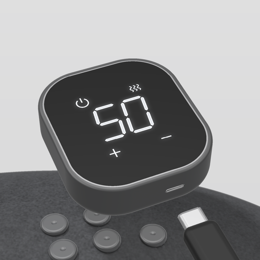 Remeknee knee brace with detachable USB-C rechargeable unit